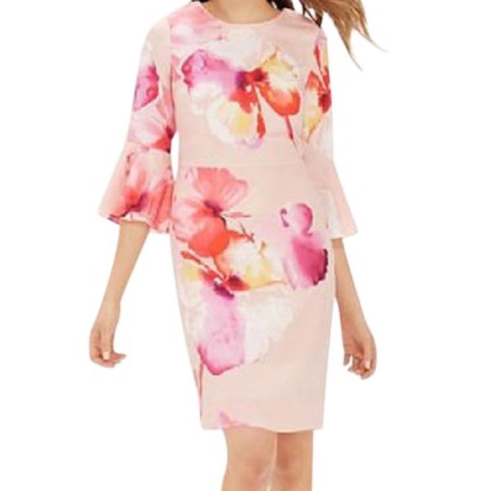 The Limited Pink Floral Flowy Shift Dress Size 4